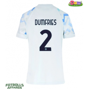 Inter Milan Denzel Dumfries #2 Bortatröja Kvinnor 2025-26 Kortärmad